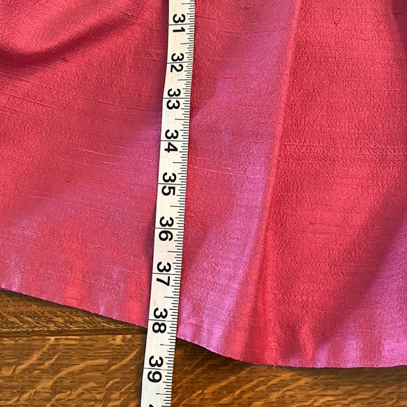 Kay Unger silk cocktail dress with belt (pink, size 4) - Picture 13 of 15